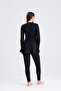 Semi-Closed Tights Hijab Swimsuit Black - 5