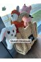 3-in-1 Toy Plush Hugging White Rabbit Buckle Magnetic Snap Wristband Bag Ornament Hair Accessory - 6