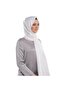 Double Sided Solid Color Silk Shawl 00927-Pearl White - 2