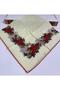 Embroidered Cotton Cheesecloth- 05091 95 X 95 Cream Red 10