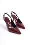 Women's Ovis Pointed Heeled Shoes Burgundy Patent Leather 41-42 Available - 6