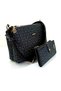 Women's Black Shoulder Bag - 3