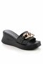 Women's Black Slippers K04823300709 - 3