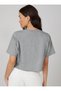 Women's Relaxed Cut Oversize Crop T-Shirt - 2