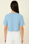 Women's Relaxed Cut Oversize Crop T-Shirt - 2