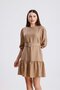فستان قصير بحزام - 3