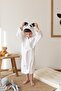 100% Cotton Baby Kids Bathrobe Hooded Embroidered Animal Figured Bathrobe