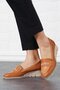 Gesha Front Sewing Laser Women's Genuine Leather Shoes Tan Skin - 4
