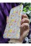 حافظة هاتف شفافة بنمط زهور ملونة متوافقة مع هاتف Samsung Galaxy A73 - 4