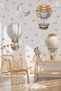 Bohemian Retro Balloons and Stars Children Baby Room Nursery Kindergarten Ornament Sticker Set Matte Surface - 3