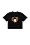 Betty Boop Printed Black Crop Top