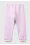 Girl's Lilac Logo Embroidered Sweatpants - 2