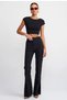 Zero Sleeve Modal Crop Blouse