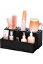 Hair Tool Organizer, Black Acrylic Hair Dryer & Styling Holder For Bathroom Countertop