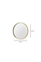 Round Mirrored Presentation Holder Gold 24X24 Catering Coffee and Tea Presentation - 4
