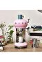 SMEG ECF01PKEU، ماكينة إسبريسو على طراز الخمسينيات، وردي فاتح