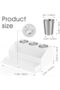 Hair Tool Organizer, Acrylic Hair Dryer & Styling Tools Holder For Bathroom Countertop - 3