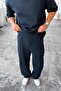 Navy Blue Cozy Premium Basic Baggy Tracksuit - 6