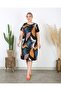 Women's Plus Size Short Sleeve Midi Stretch Dress 24740