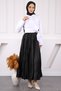 White Waist Tie Crop Shirt - 2