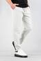 Men's Jogger Pants Elastic Waist Drawstring Cotton Casual Boyfriend Pants Gray - 5