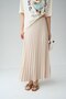 Pavlina Cream Color Pleated Long Skirt - 3