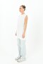 Puane Front Stone Detailed Crew Neck Zero Sleeve Inner Blouse - 3