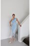 Women's Imported Scuba Crepe Fabric Lined Design Dress with Belt Included - 5