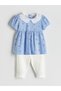 Lcw Kids Floral Ruffle Girls Blouse and Leggings 2-Pack - 2