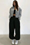 2 Pack 3 Thread Winter Oversize Fit Large Size Gray / Black High Waist Oversize Sweatpants - 8
