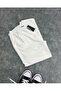 Men's White Boyfriend Linen Trousers Relaxed Cut Double Leg Jogger - 3