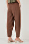 Cotton Relaxed Fit Normal Waist Shrinkable Leg Pants Pants 668Yp5198 - 6