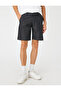 Basic Woven Shorts with Button Detail and Pockets - 3