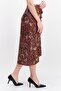 Women Allover Printed Basic Midi Skirt, Multicolor - 4