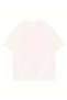 Printed Oversize Crew Neck T-Shirt - White - 3