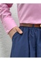 Erna Belted Poplin Skirt-Bn4362 Navy Blue - 3