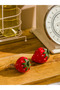 Strawberry Figured Ceramic Salt and Pepper Shakers Set