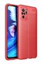 Redmi Note 10 / Note 10S Case Leather Pattern Luxury Niss Silicone Red + Ghost Screen Protector