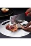 Round Stainless Steel Cutting Board Presentation Stand 304 Antibacterial Mildew Resistant 25 cm for Kitchen - 2