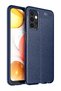 Galaxy A13 4g Case Leather Pattern Luxury Niss Silicone Black + Ghost Screen Protector