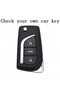 Toyota Yaris Key Case Cover White-Silver - 2