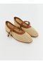 Lcw Steps Beige Wicker Women's Ballerinas