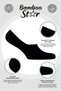 Bamboo Men's Ballerina Black Socks Seamless Invisible Slider Heel Silicone Premium 6-Piece Black Pack - 4