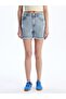 Slim Fit Ripped Detailed Denim Shorts