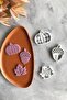Set of 3 Dough Shaper - Machine Washable Transparent - Leaf, Oak, Pumpkin - Renewed - 5