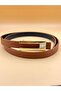 Basic Gold Women's Belt Trouser Belt Dress Belt Shirt Belt Pull Belt