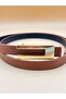 Basic Gold Women's Belt Trouser Belt Dress Belt Shirt Belt Pull Belt - 2