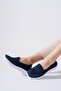 Renie Cross Elastic Anorak Women's Orthopedic Ballerinas Navy Blue - 3