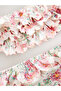 Two Piece Pink Floral Print - Ruffle Swimsuit/Bikini Set Alyah1105 - 3