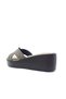 Platinum Color Wedge Heel Stone Detailed Women's Slippers - 4